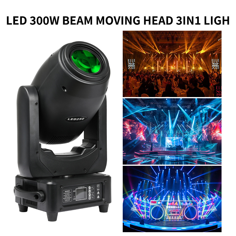 Lighting 300W Beam Spot Wash 3-in-1 LED Hybrid Moving Head Light Fixture