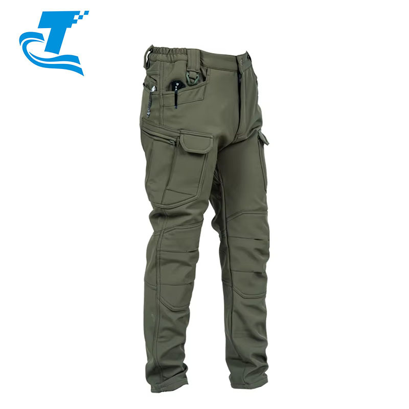 Wholesale Men's Softshell Tactical Sweatpants Casual Winter Cargo Hiking Pants