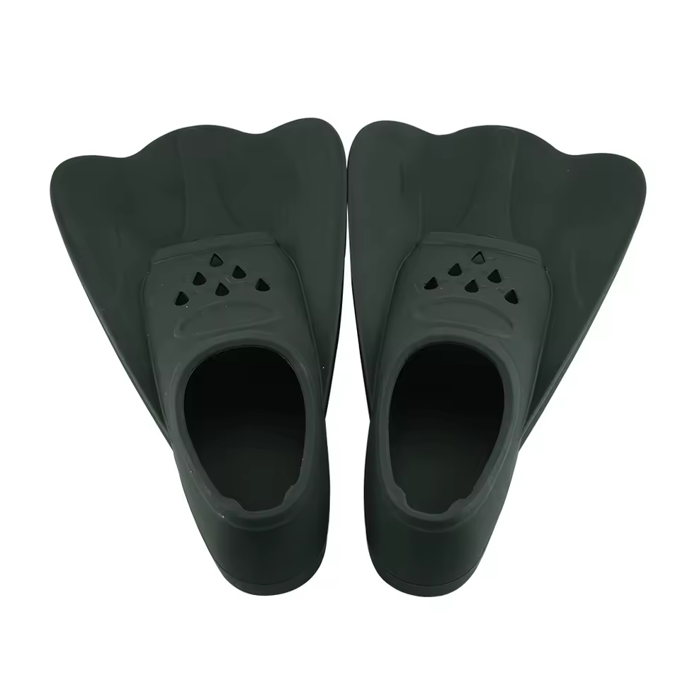 Manufacturer Price Full Foot Swim Fins Diving Snorkeling Flippers Short Blade Silicone Swimming Fins