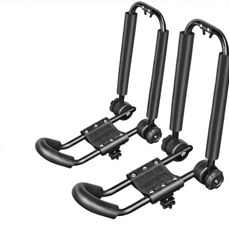 Universal Foldable J-bar Kayak Rack Folding Car Roof Top Carrier For Canoe,Sup,Kayaks,Surfboard