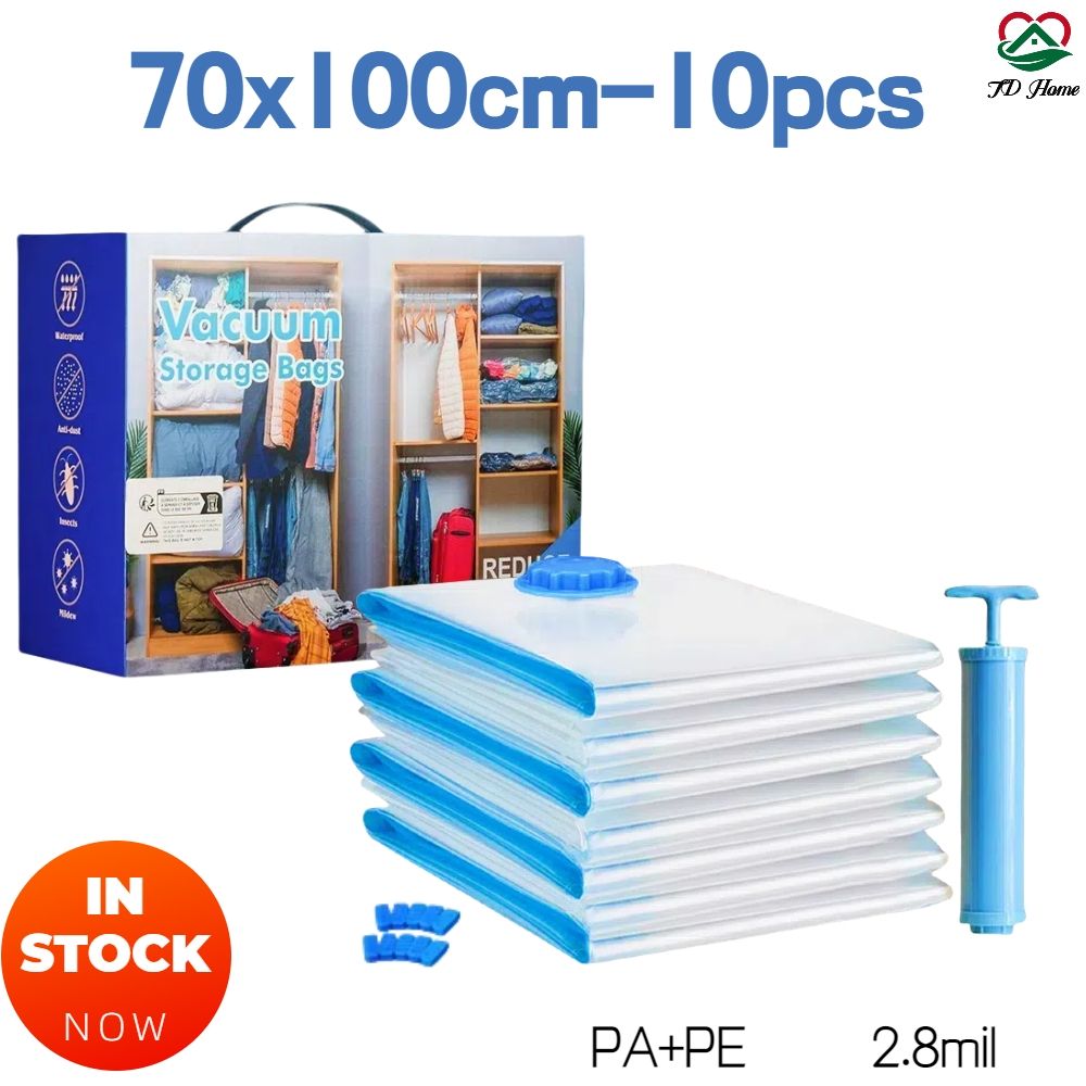 10PCS Combination Family Travel Clothing Vacuum Storage Bags 70X100cm