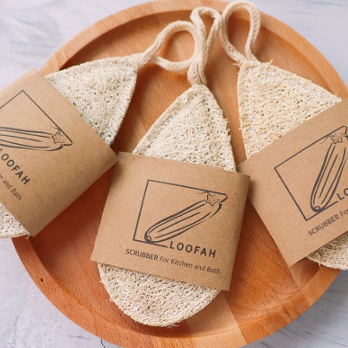 Wholesale Natural Bath Sponge Loofah Pad