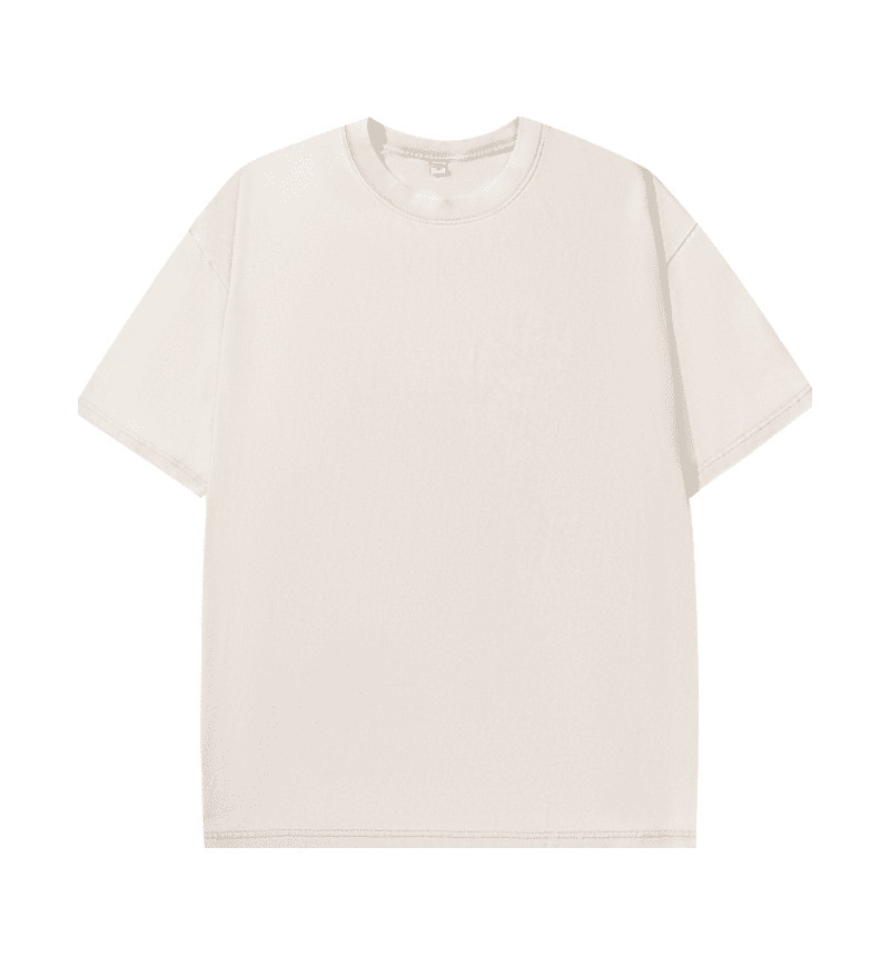 Snowflake Wash Round Neck Loose Pullover Top Men's T-Shirt