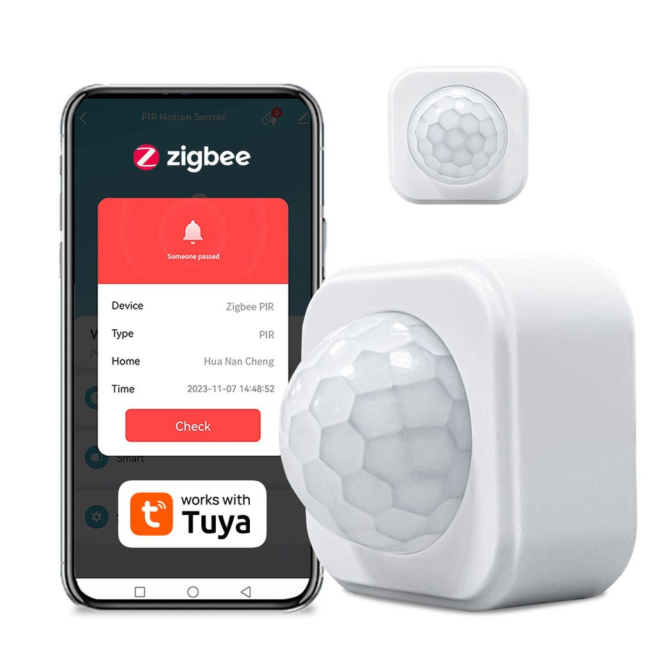 Tuya Zigbee Human Body Motion Detector 809WZ Mini Smart Zigbee PIR Motion Sensor for Hotels Garages Home Security