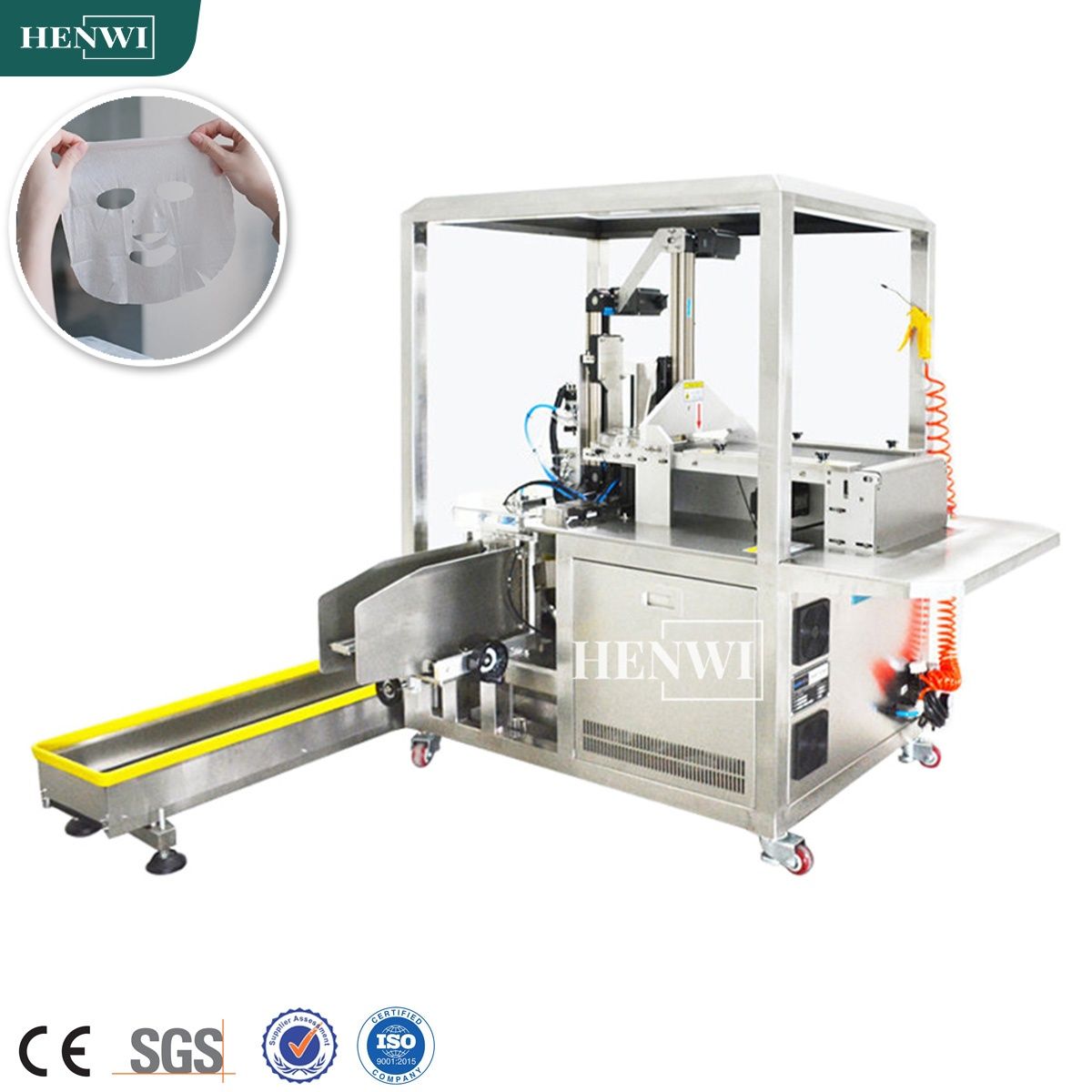 Small Business 2024 Start up Facial Mask Folding Machine Face Mask Making Machine with Packaging for Skin Care Beauty Mask Bagging Sealing Machine