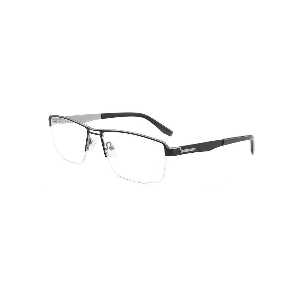HD Blue Light Blocking Rectangular Eyeglass Optical Frame with Spring Hinge Temples