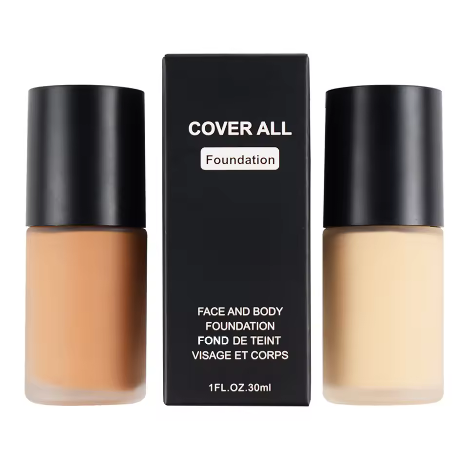 Best Selling 12-color Hydrating Liquid Foundation Custom Private Label No Logo Long-lasting Brightening Makeup Oem