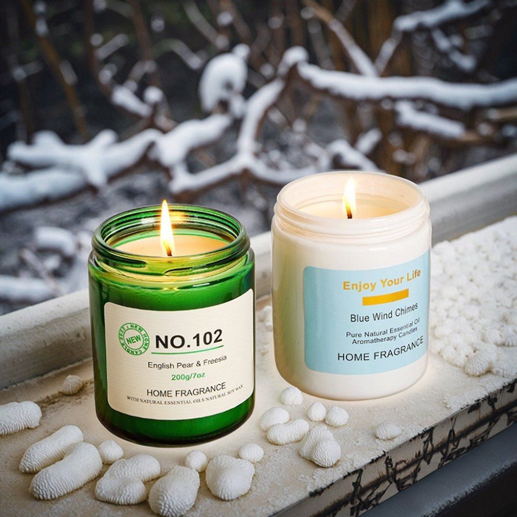 Chinese Manufacturer Bulk Price Supply Luxury Natural Scented Candles with Lid