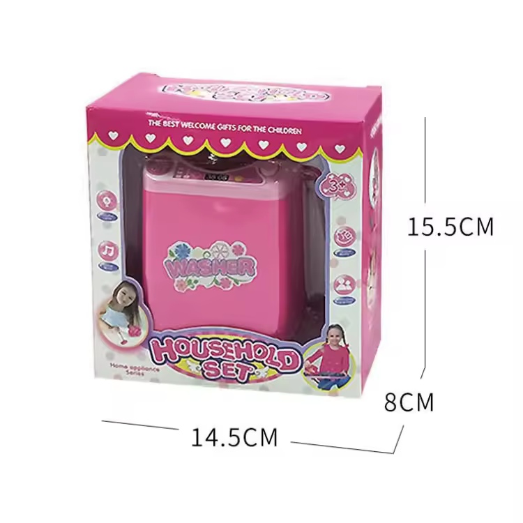 Mini Makeup Brush Electric Cleaner Cosmetic Powder Puff Washing Machine Washer Tool Simulation Children Play Toy