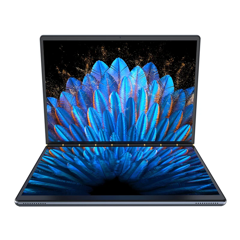 2-in-1 14" Dual Screen Touch Laptop Intel 12th Gen Cpu Alder Lake-n N100 Windows 11 Home 16gb Ram 512gb Ssd