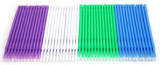 Dental Micro Brush Applicator Salon Applicator Micro Fiber Brushes