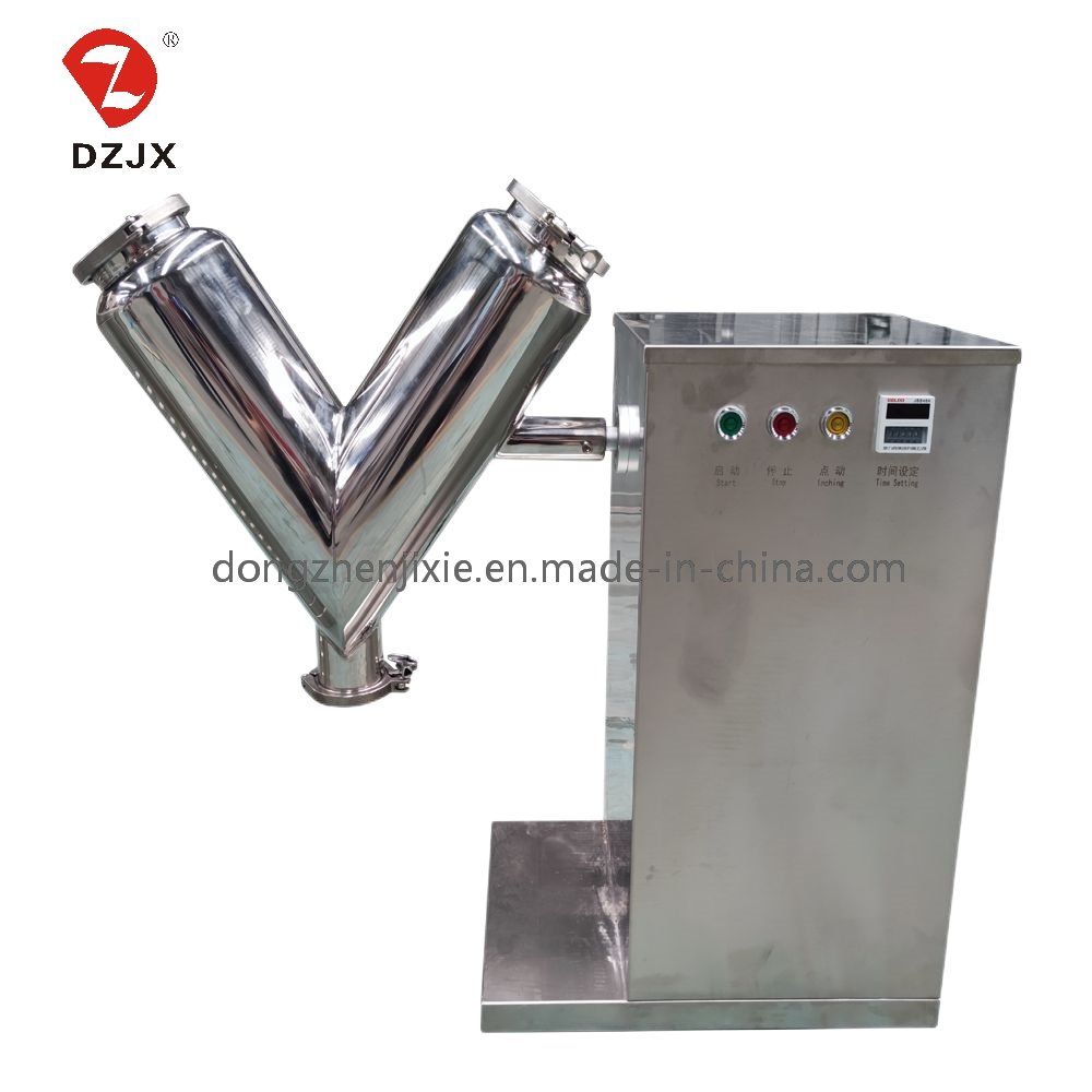 Dzjx Latest Popular High Quality V-Type Mixers Dry Seasoning Food Powder Mixer