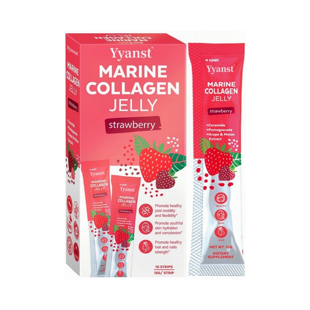 Antioxidant Marine Collagen Jelly Promote Youthful Skin Hydration Pomegranate Extract Collagen Jelly Stick