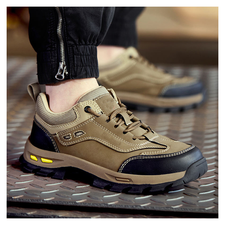 OEM 2025 Casual Sneak Sport Work Boots Anti-Braking Jogger Winter Suede Canvas Fur Safety Shoes for Construction Workers Factory