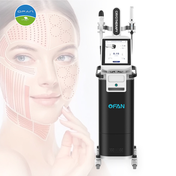 Ofan Hifu 2024 New Model Focused Ultrasound Professional Face Lifting Machine Mini Hifu Cartridges Beauty Salon Equipment Anti-Aging