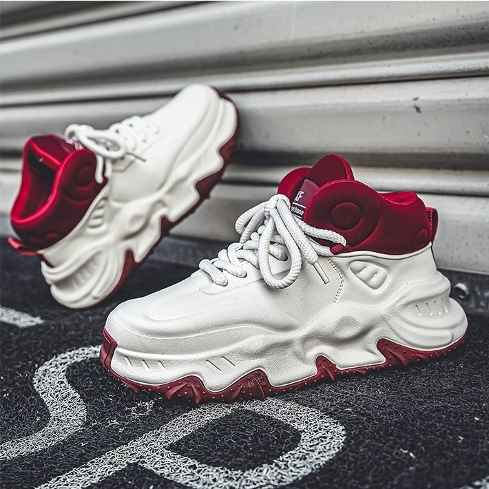 2025 the Best Selling Mid-top Walking Style Men's Shoes Breathable Thick-soled Shoes Men