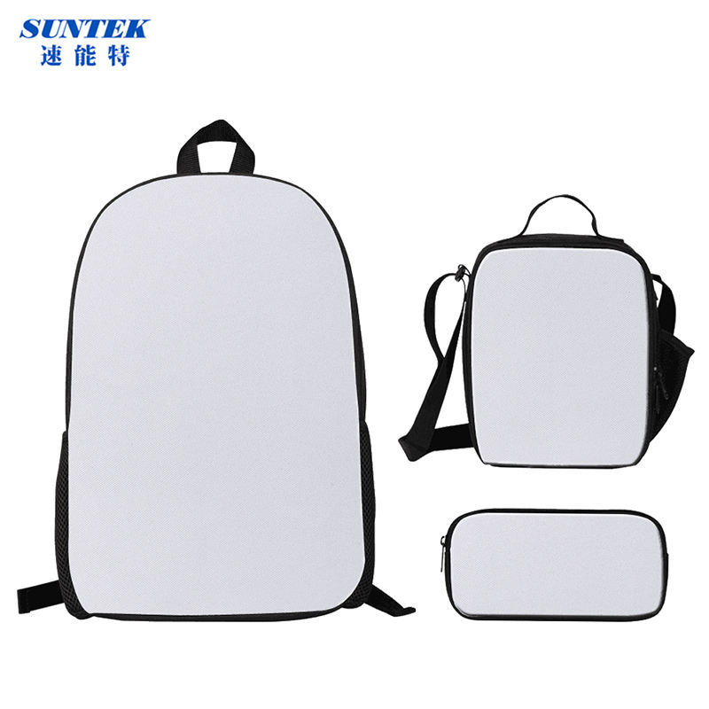 Backpack Portable Zippered Lunch Box with Handle Pencil Bag