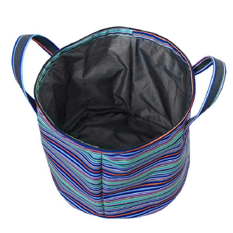 Round Waterproof Hamper Laundry Basket Storage Bin Organization Collapsible Foldable Esg12040