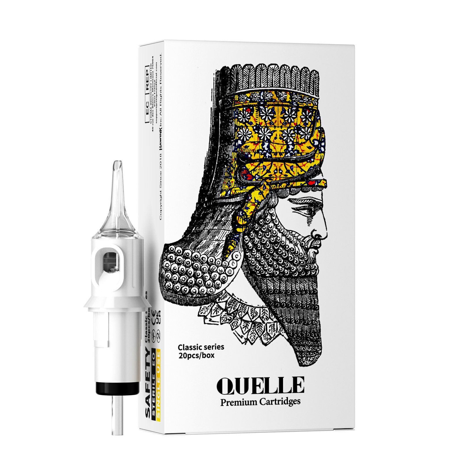 Solong Quelle Round Liner Shade Straight Curved Magnum Tattoo Cartridge Needle