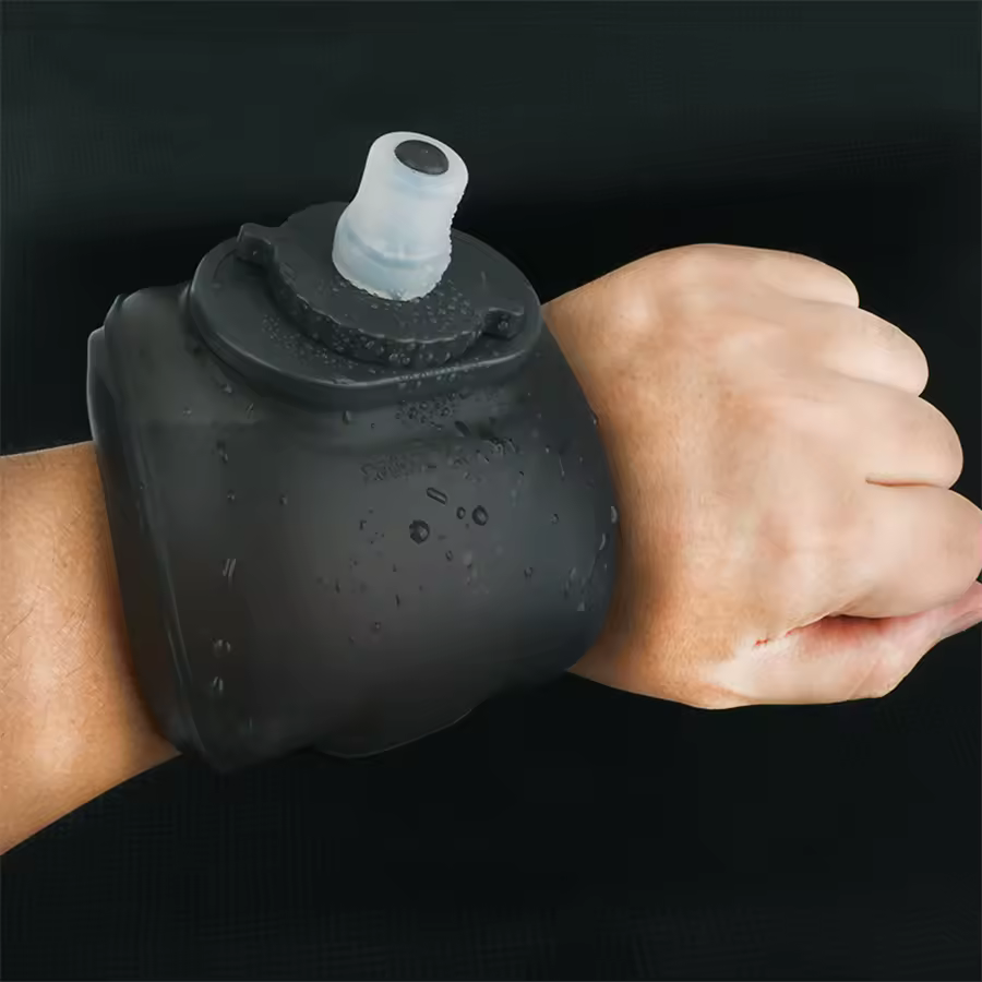 Cycling Wrist Water Bottle Portable Silicone Marathon Hydration Pack For Sports Running Hiking Bike & Camping