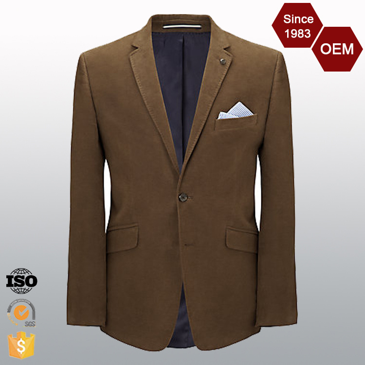OEM Men's Branded Latest Design 2 Button Fashion Suit Blazer