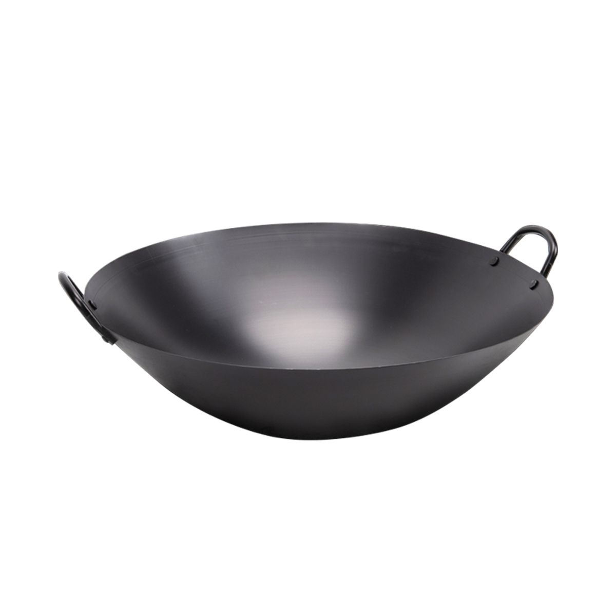 Double-Handled Cast Iron Wok and Frying Pan