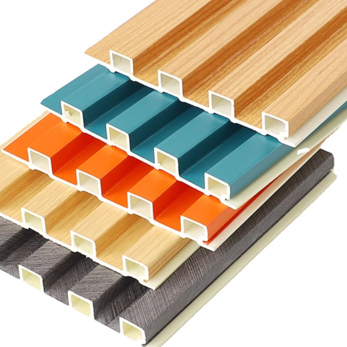 Hot Sales Exterior Interior Fluted WPC Board Siding Ceiling 3D Wall Panel