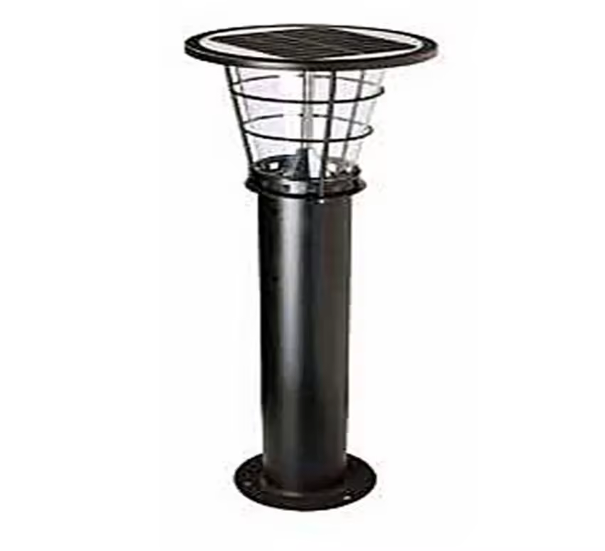 Integrated Led Outdoor Smart Solar Garden Lamp Ip65 Waterproof Stainless Steel Driveway Post Top Lighting Waterproof Outdoor