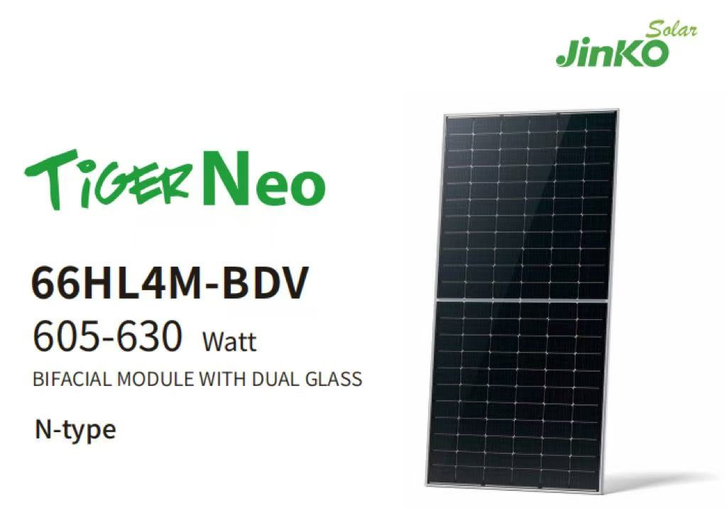 Solar Power Panel Premium Jinko 580-605W Mono Solar Panels for Renewable Energy Needs