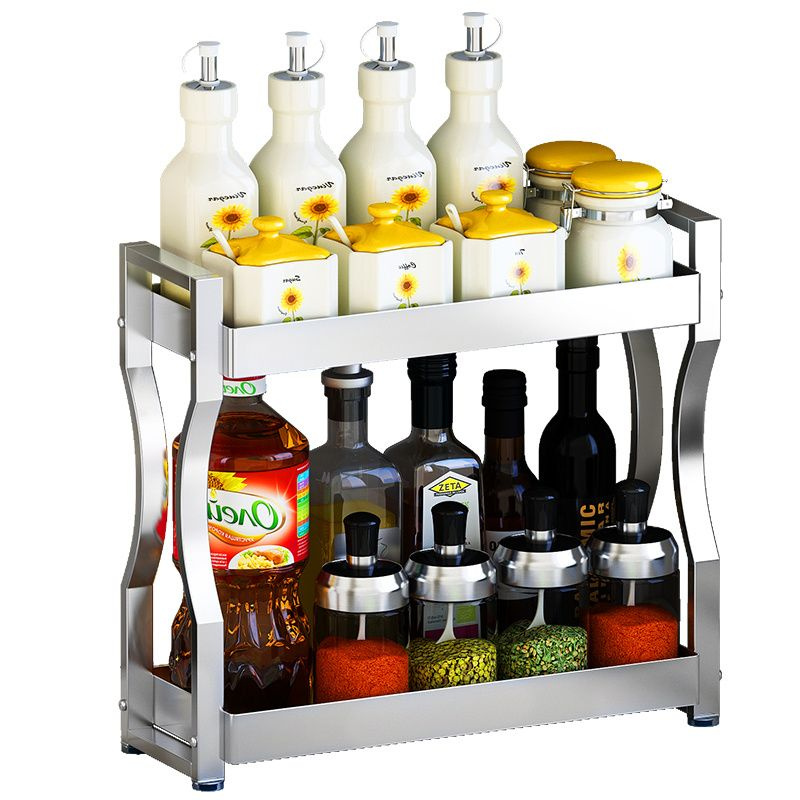 High Quality Stainless Steel Kitchen Seasoning Hardware Bracket Spice Rack