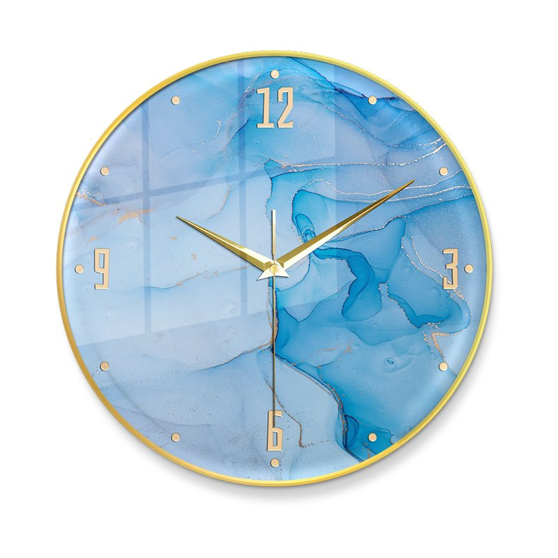 Modern Luxury Painting Digital Decoration Wall Clock Living Room Home Decoration Silent Needle Show Art Style