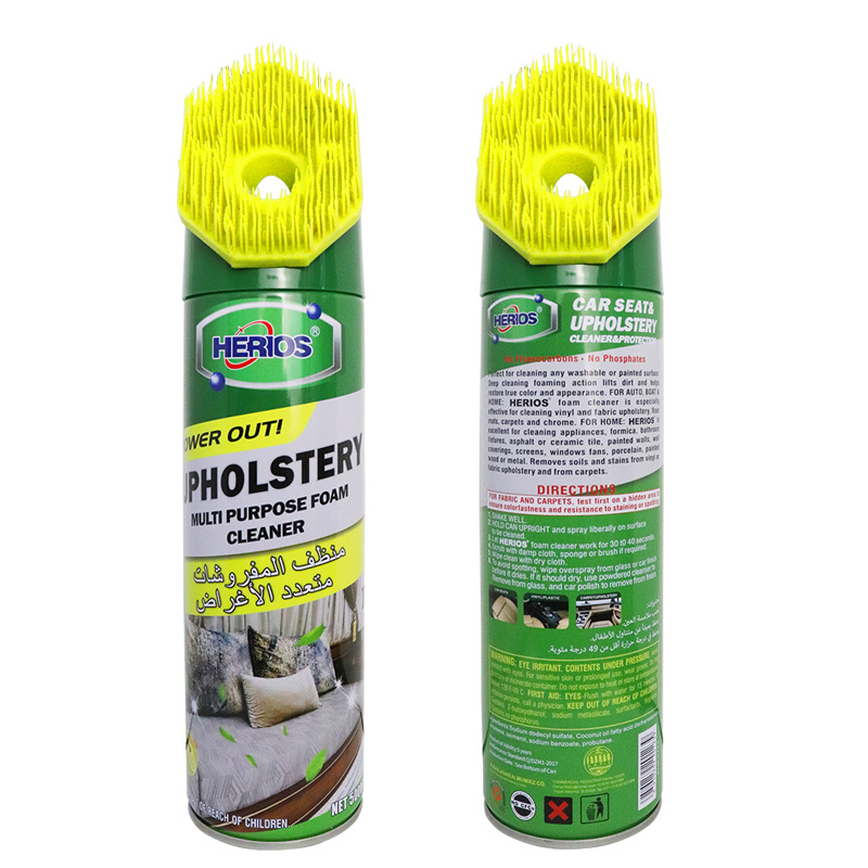 450ml Herios Interior Spray Cleaning Detergent Upholstery Home Sofa Foam Cleaner