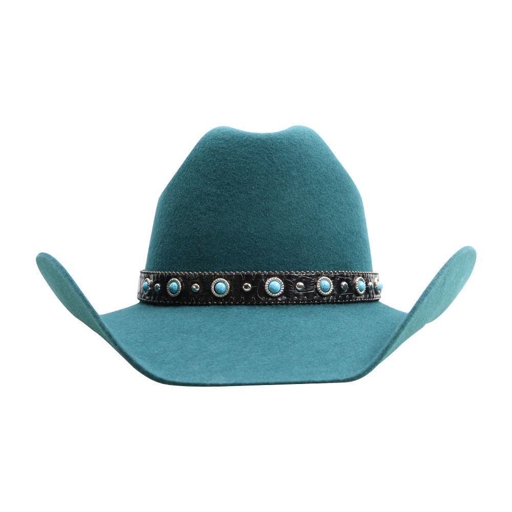 New Felt British Fashion Retro Wool Top Small Brim Cowboy Hat