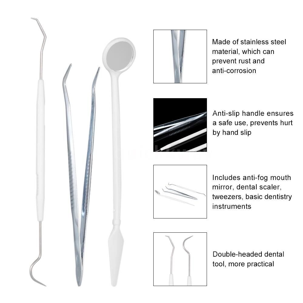 2024 New Design Dental Disposable Examination Kit with Oral Mirror Tweezer and Probe