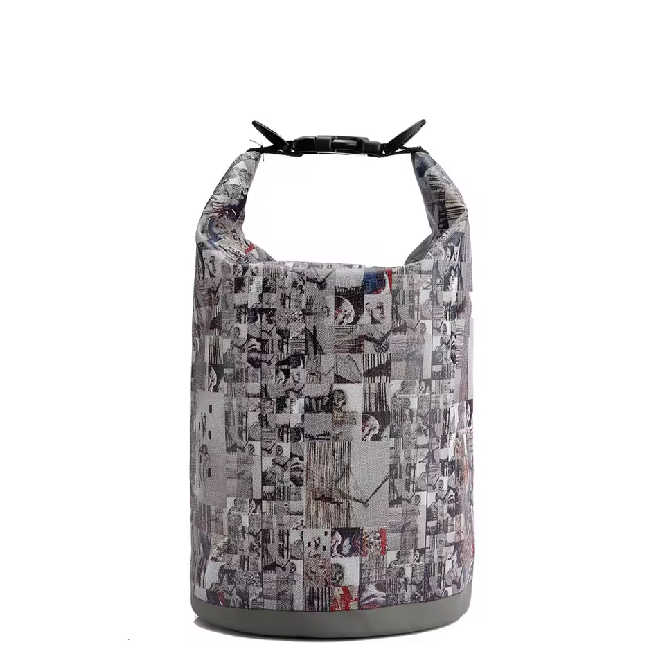 Beautiful 500d Pvc Waterproof Dry Tote Bag Original Design Custom Logo Full Printed Portable Watertight Bag For Climbing 5l 10l