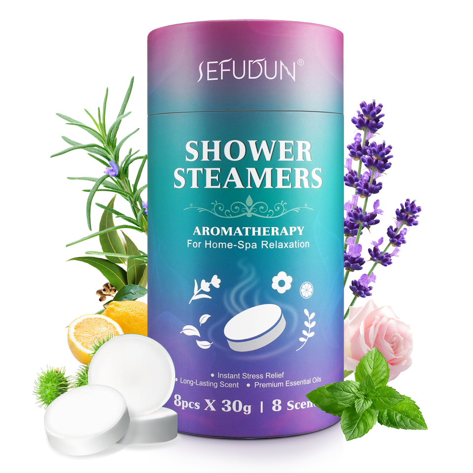 Custom Private Relaxation Stress Relief Home Spa Shower Tablets Women Shower Bombs Aromatherapy Shower Steamers