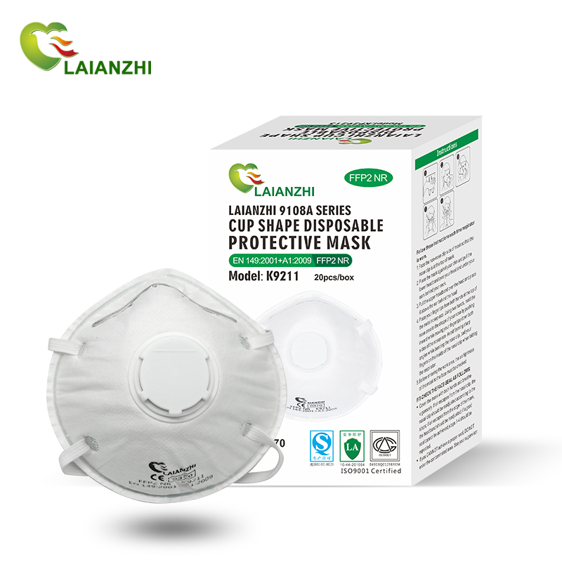 Wholesale Disposable En 149 Ce Ffp2 Cup Shape With Valve Mask Dust Face Mask Ffp2 Respirator