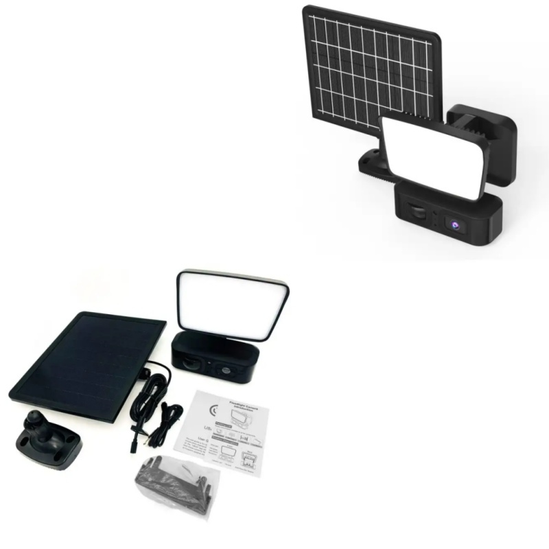 All-in-One Compact Solar Cam, 3MP WiFi HD Outdoor Security Camera for Home and Farm