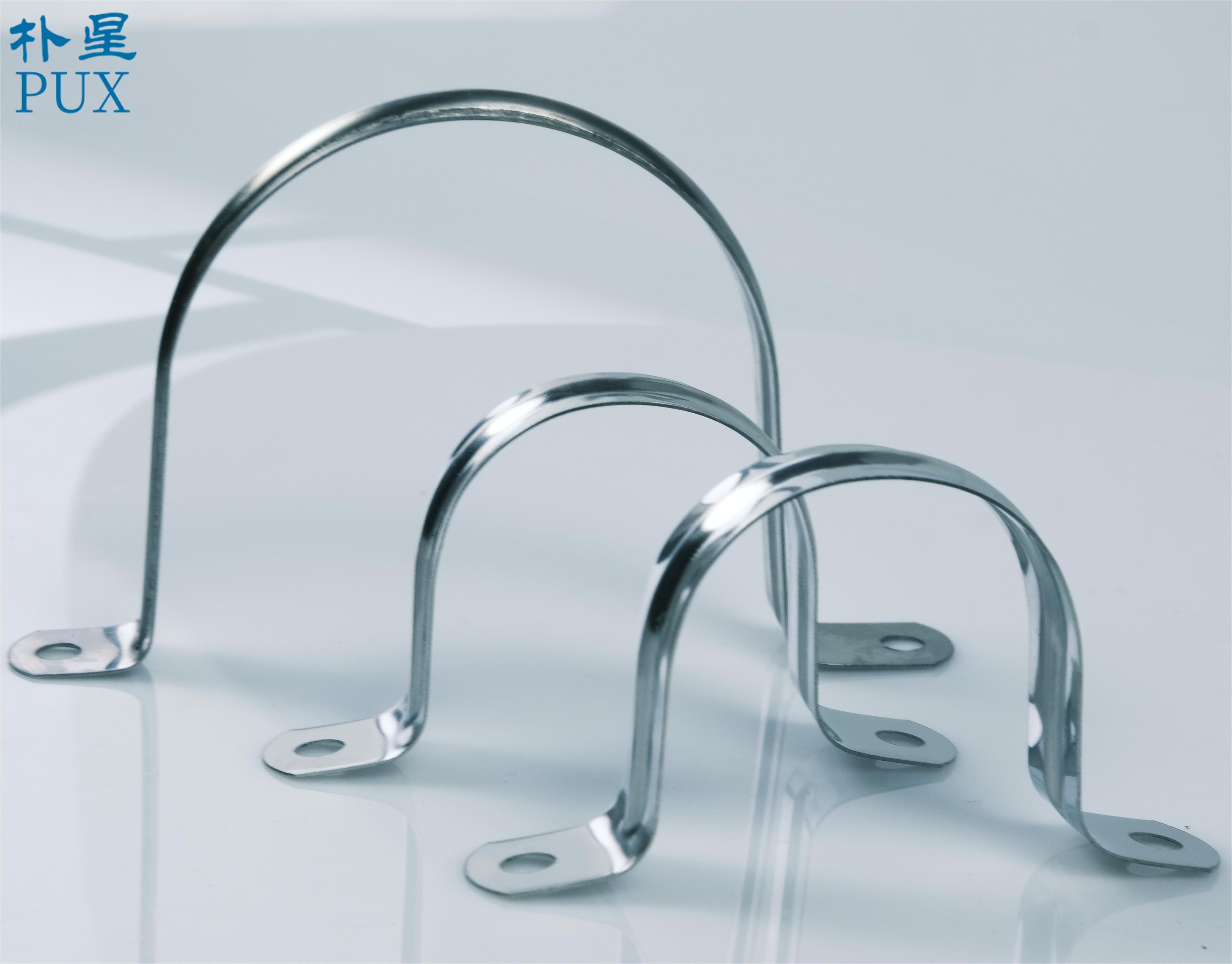 201 304 316 U Type Clamp Pipe Clip with Two Hole U Shaped Saddle Hose Clamp