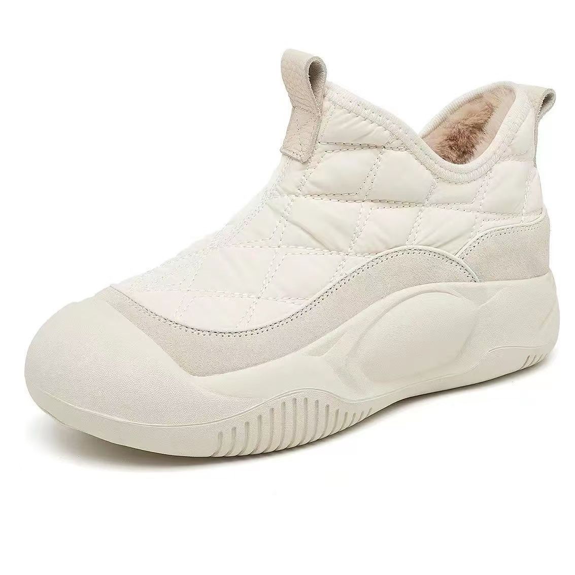 Casual Slip on Girl Comfortable Snow Boots Platform Winter Shoes for Women