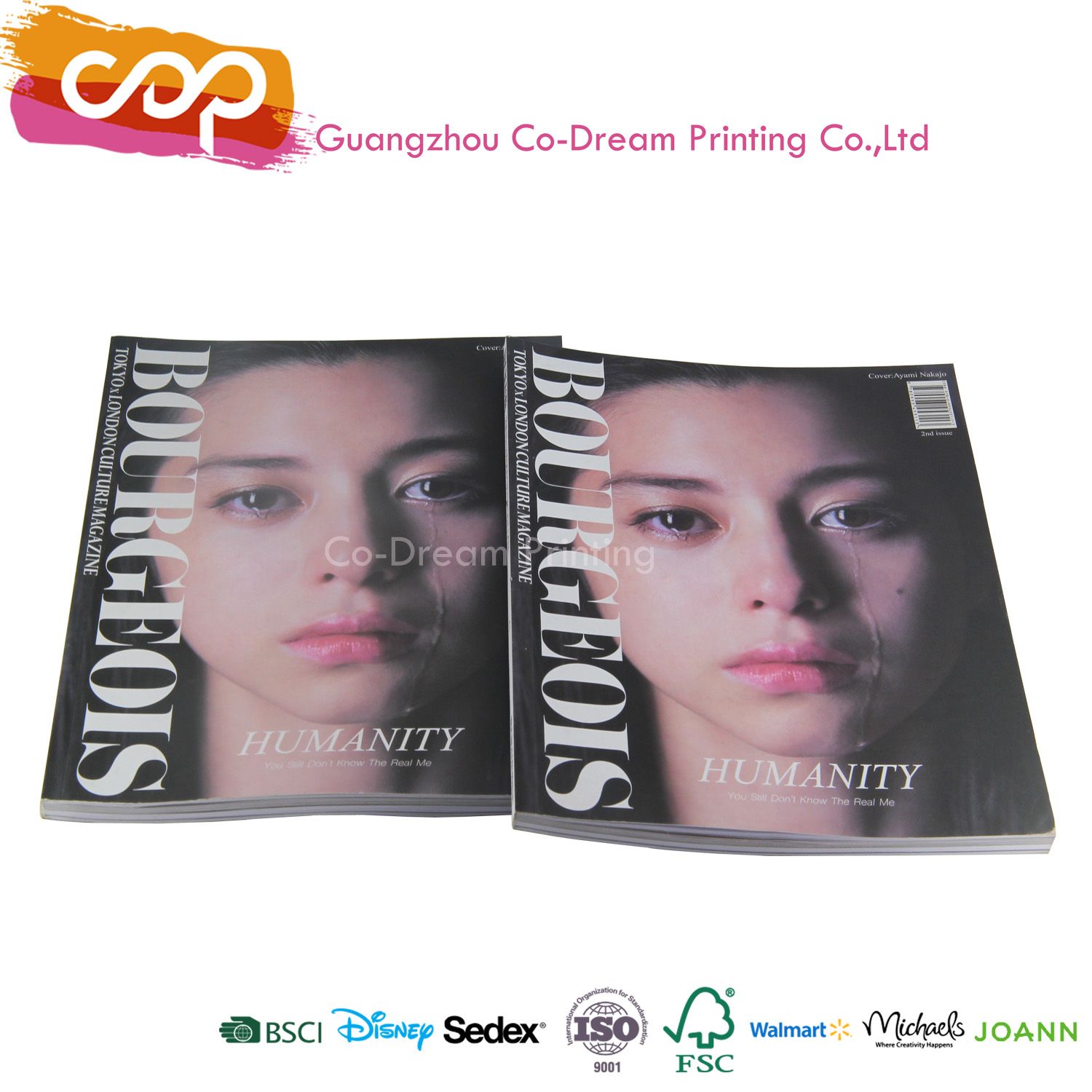 Beauty Magazine Glue Binding Book OEM Printing with Good Price