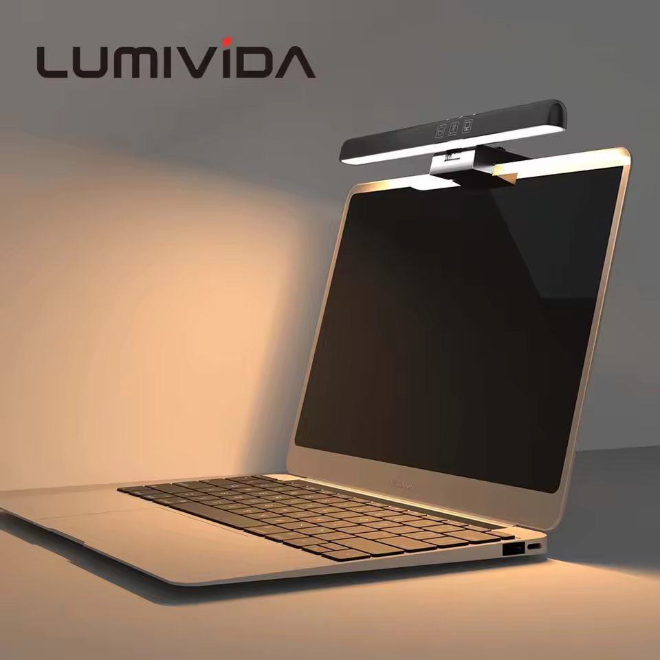 Lumivida Lv-ldl16-10 Economic Led Desk Lamp Monitor Screen Hanging Light Bar Touch Control Adjustable Brightness For Home Office