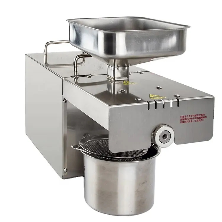 Oil Presser Mini Home Use Peanut Walnut Soybean Sunflower Cocoa Screw Press Oil Extraction Machine