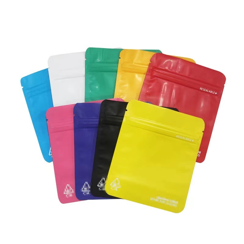 3.5g 14G 1/2oz Stand up Inventory Fast Ship Colorful Matt Finished Ziplock Sealed Recyclable Foil Child Proof Mylar Bag