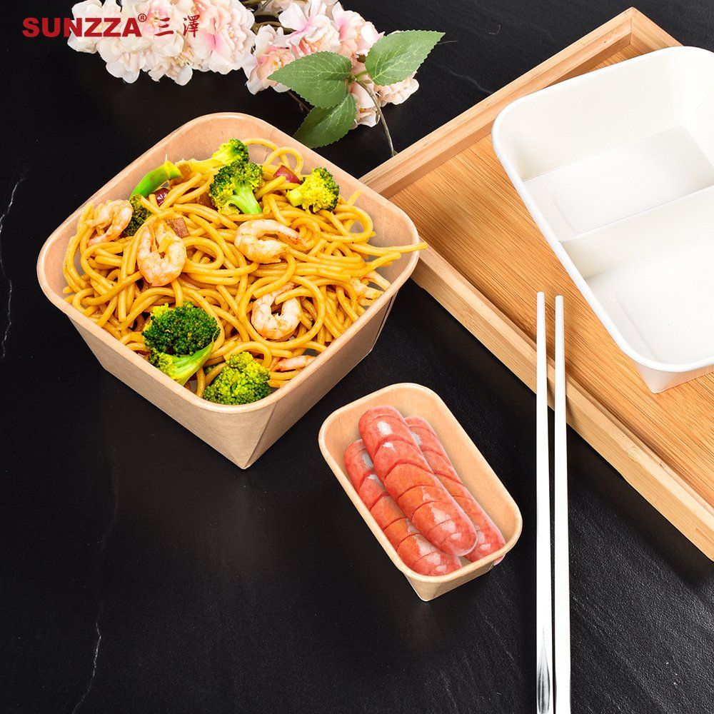 Sunzza Disposable Lunch Box Food Packaging Container Fast Food Boxes