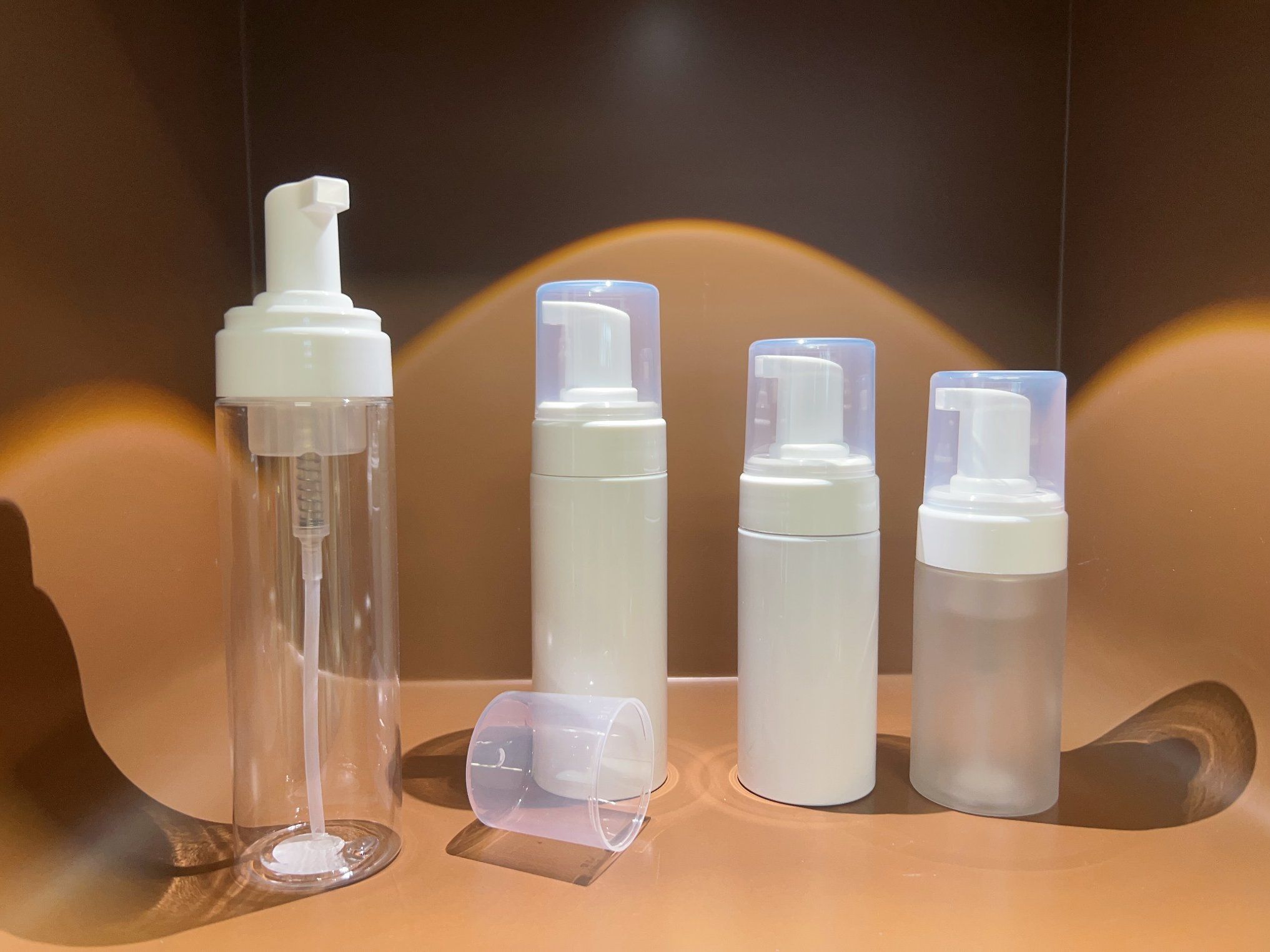 100 120 150 200ml Cosmetic Plastic Mousse Bottle for Cleanser