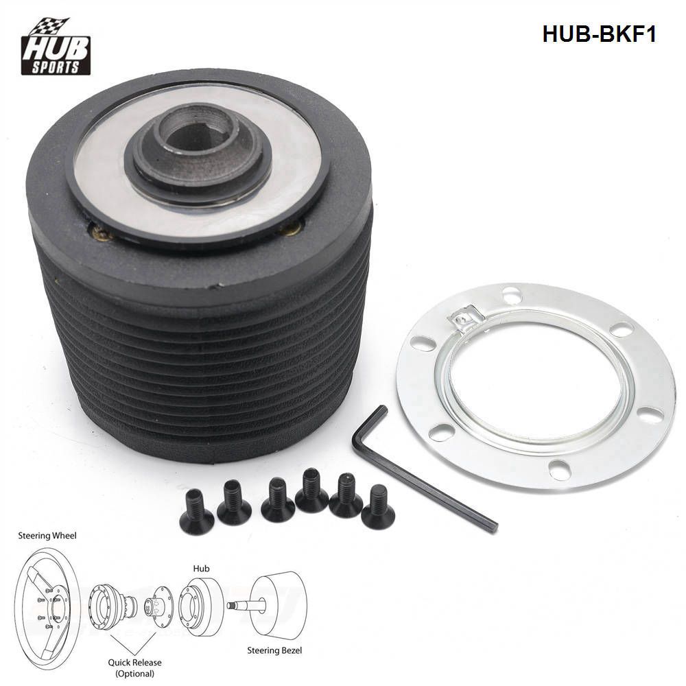 Hubsport Jdm Boss Kit Steering Wheel Standard 6 Hole Hub Adapter for Ford Mustang 89-95 Non-Gt Hub-Bkf1