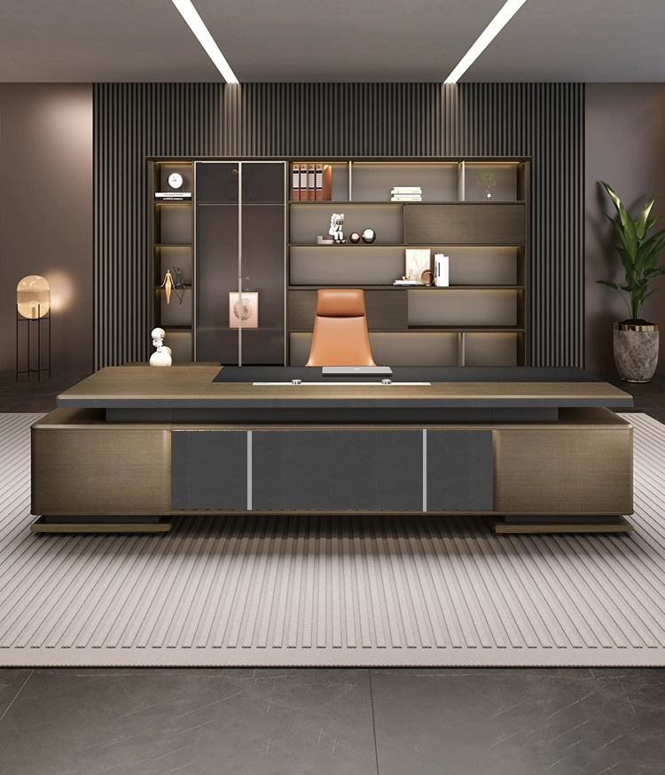 2024 Wholesale Customization of New Modern Office Furniture Wooden Computer Table Executive Desk