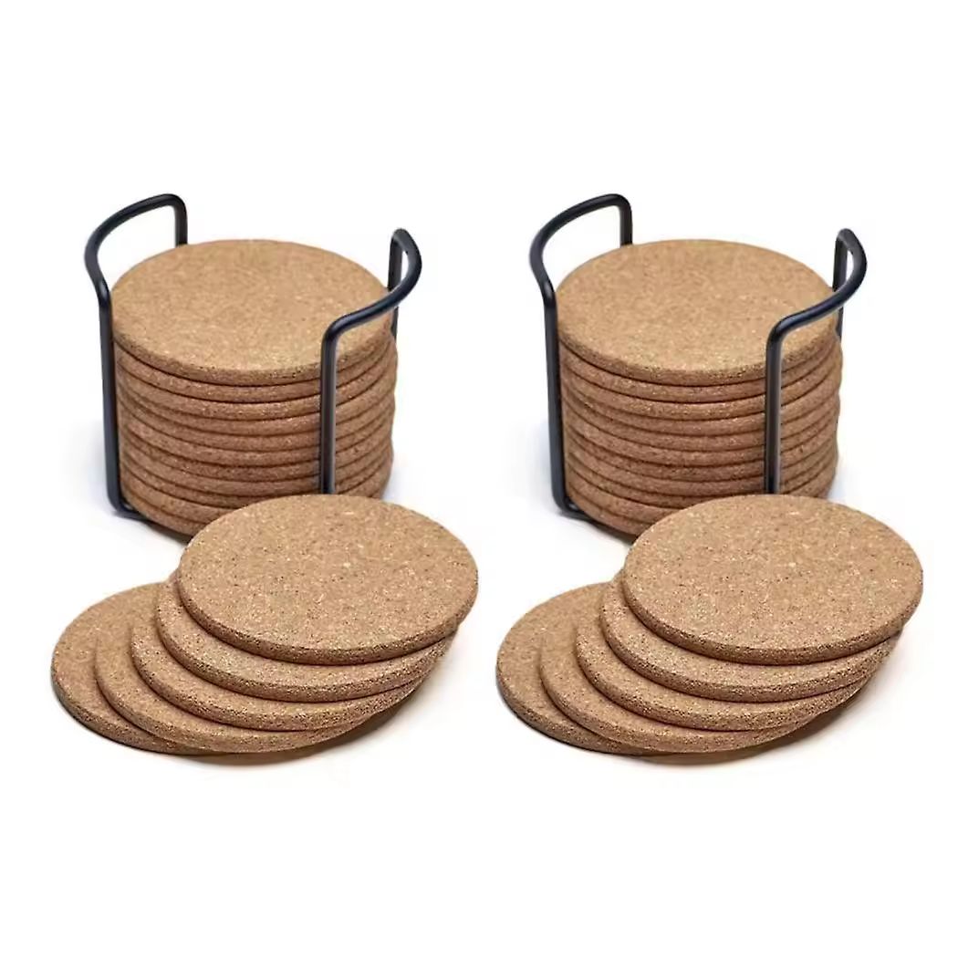 Wholesale 5mm Thick Natural Cork Drink Coaster Sublimation Cork Round Coaster