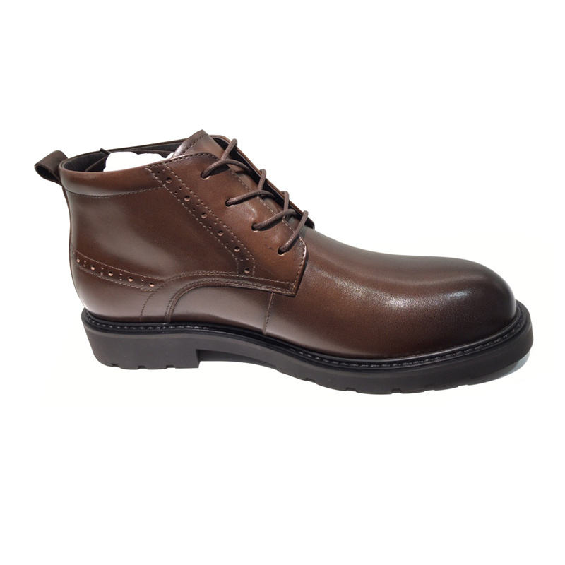 High Quality and Low Price Manufacturers Wholesale Fashion Men Snow Boots Brown Leather Shoes for Men Boots